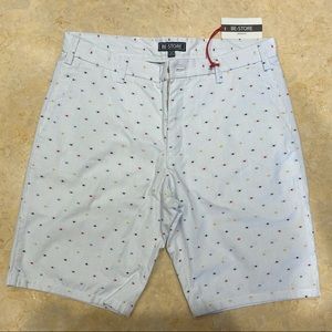 €135 NWT Be-Store Cotton Blue Dots Men’s Shorts 34